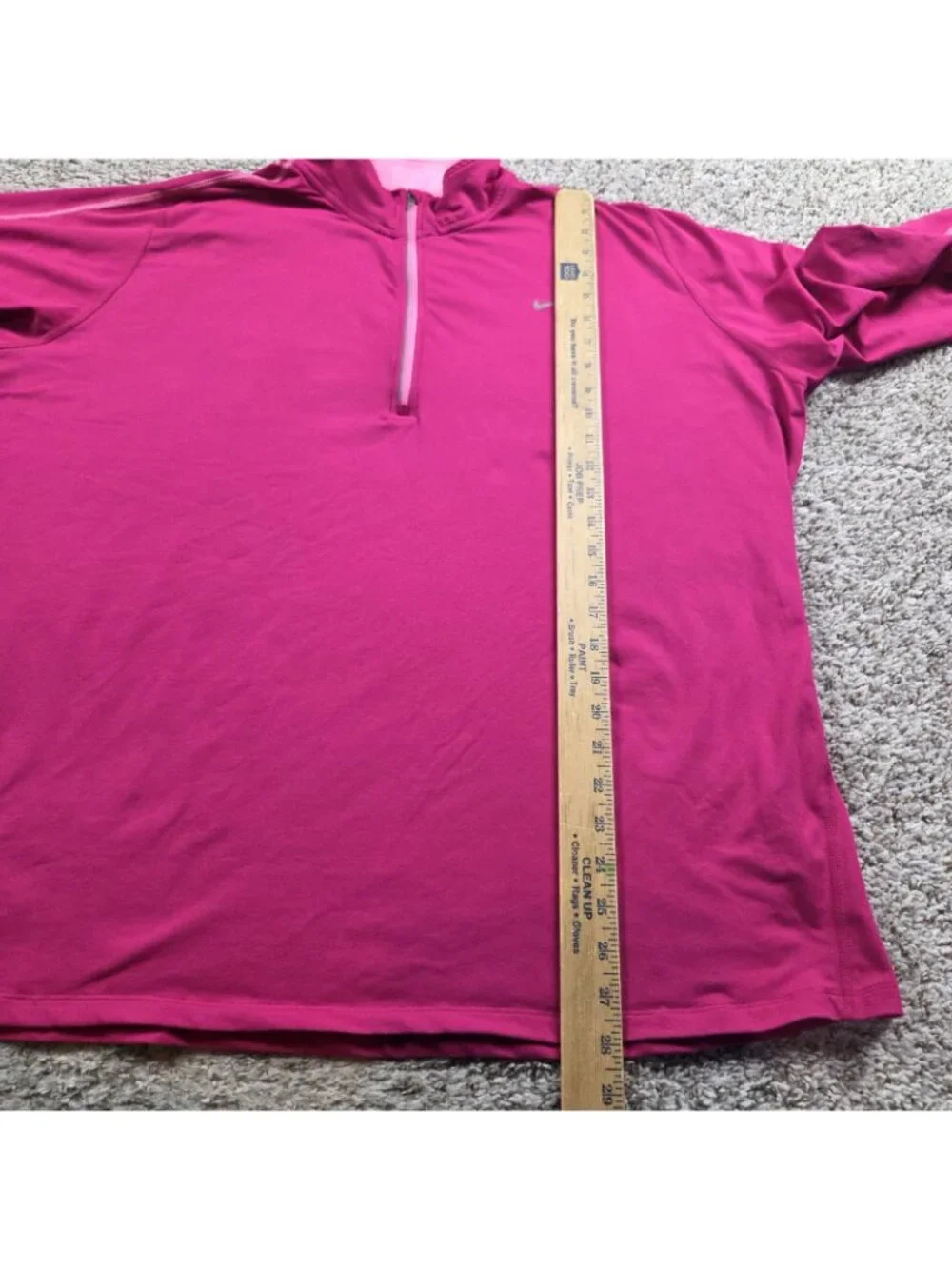 Nike Running Pullover Womens 3X Pink Mock Dri-Fit Long Sleeve Thumbholes